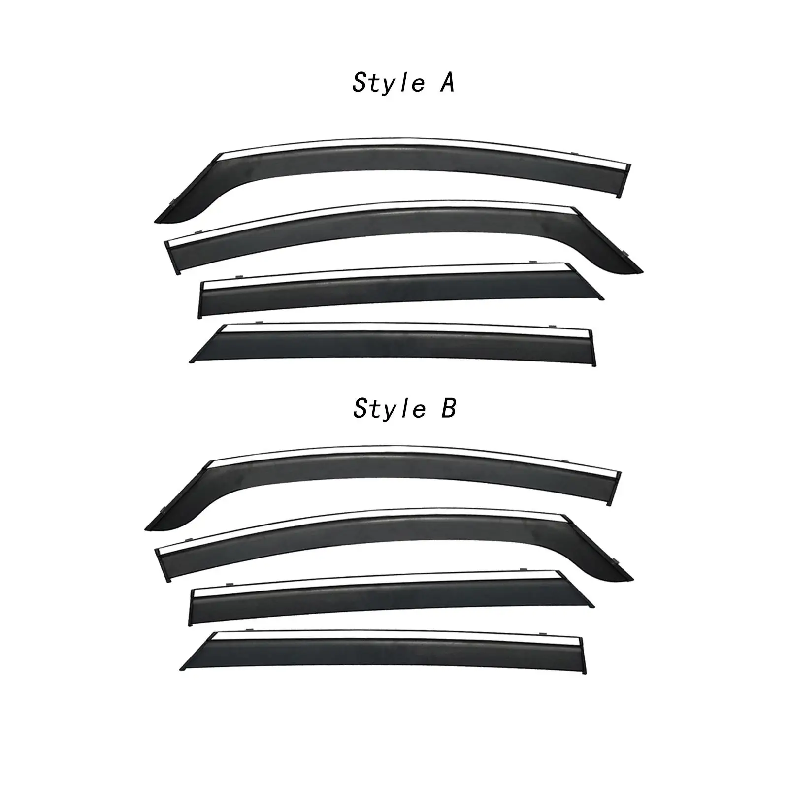 

4 Pieces Side Window Shade Wind Air Deflector for Byd Dolphin
