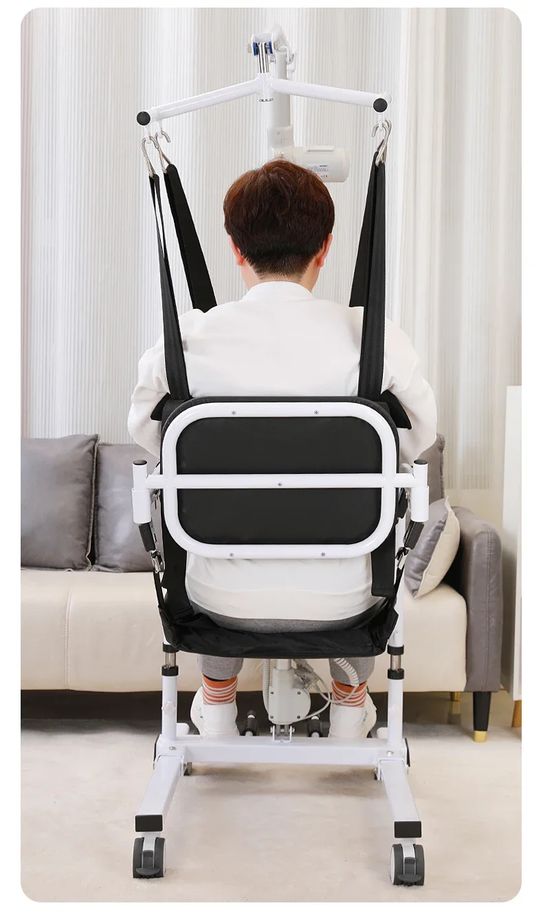 Electric Transfer Lift Easy Mobility Chair Elderly Upper Body Lifting Safety Harness Vest Metal Transfer Chair 4