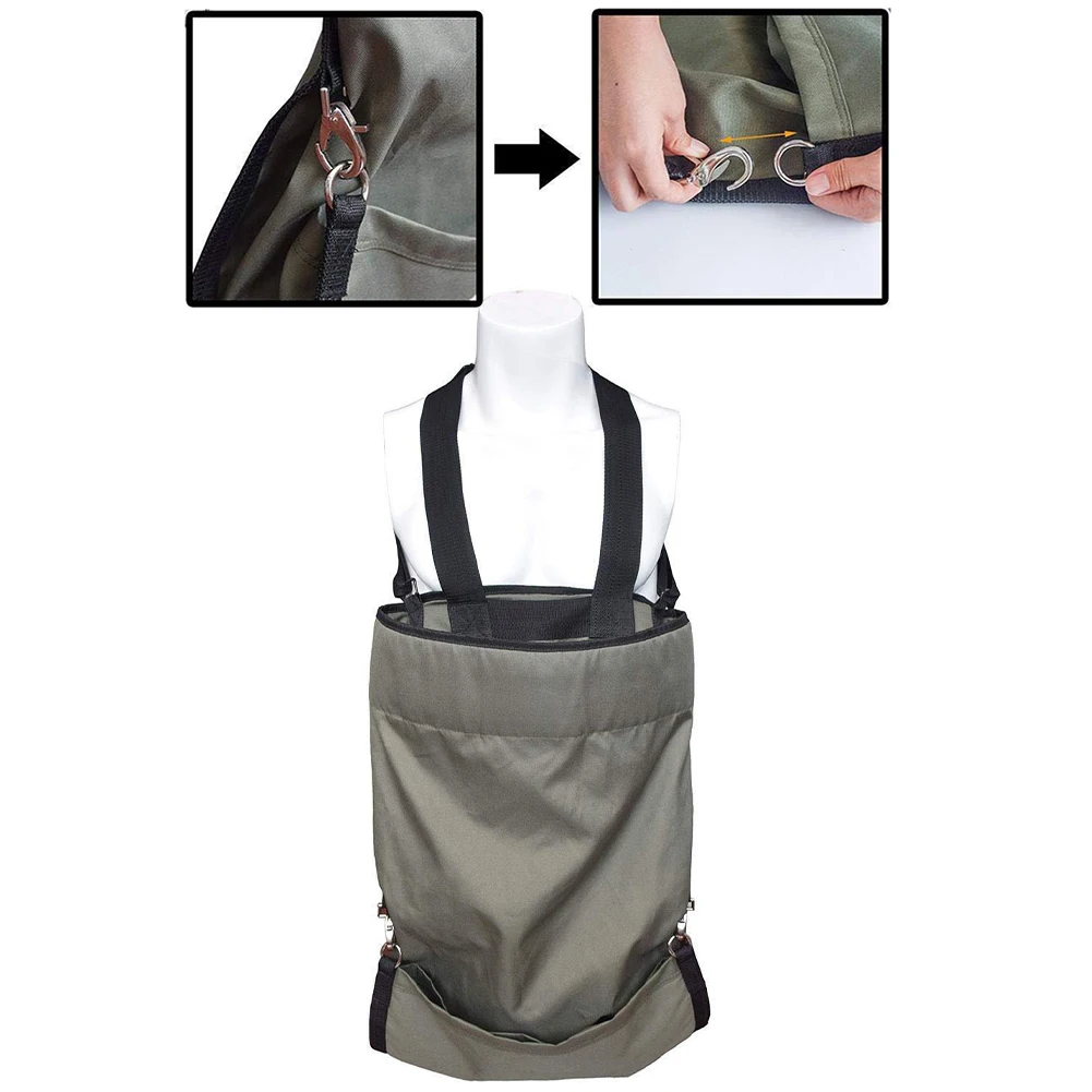 Collapsible Fruit Gathering Bag Fruit Harvesting Apron Oxford Fabric With Adjustable Strap For Gardening Picking Fruit Vegetable 2
