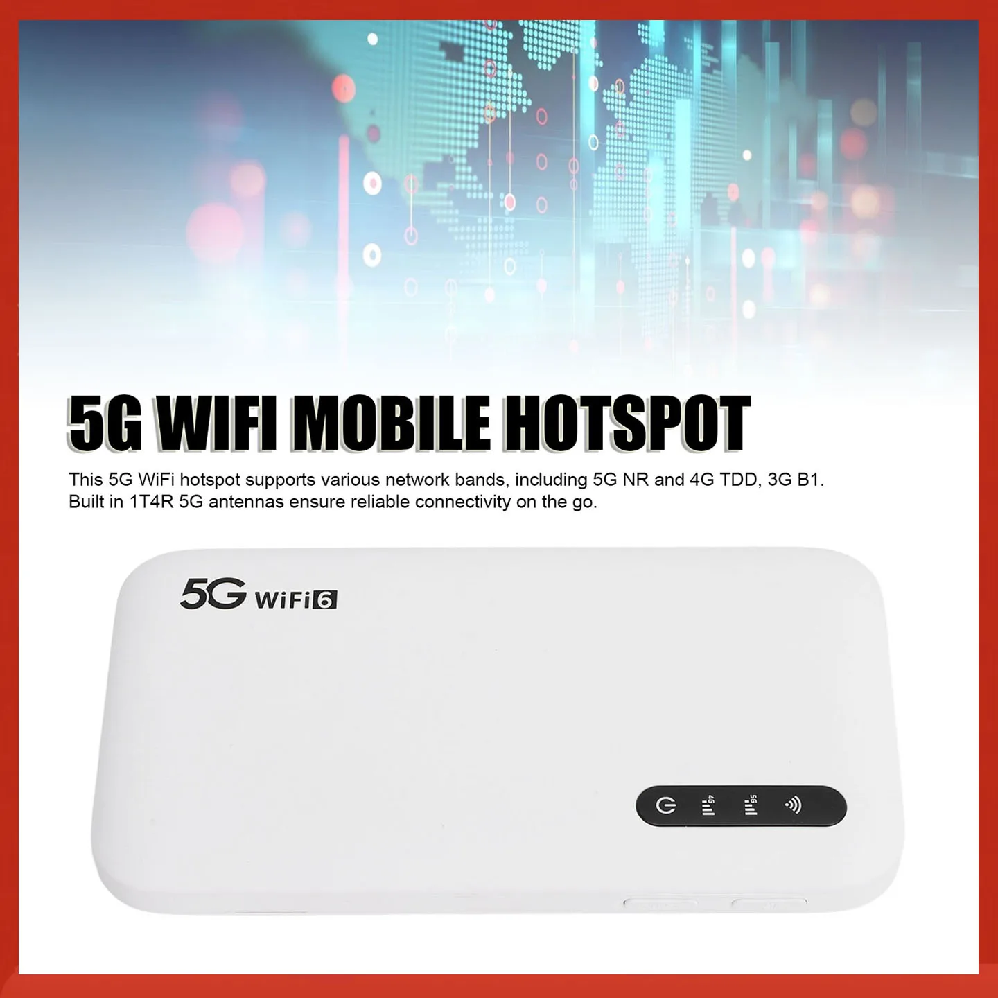 Portatile WiFi 5G da Viaggio, Hotspot obile Dual Band con Slot per