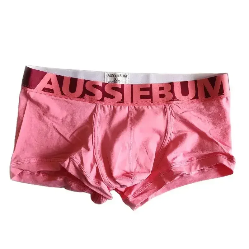 Wide brim candy color men's underwear four corner boxer underwear breathable elastic fiber 2