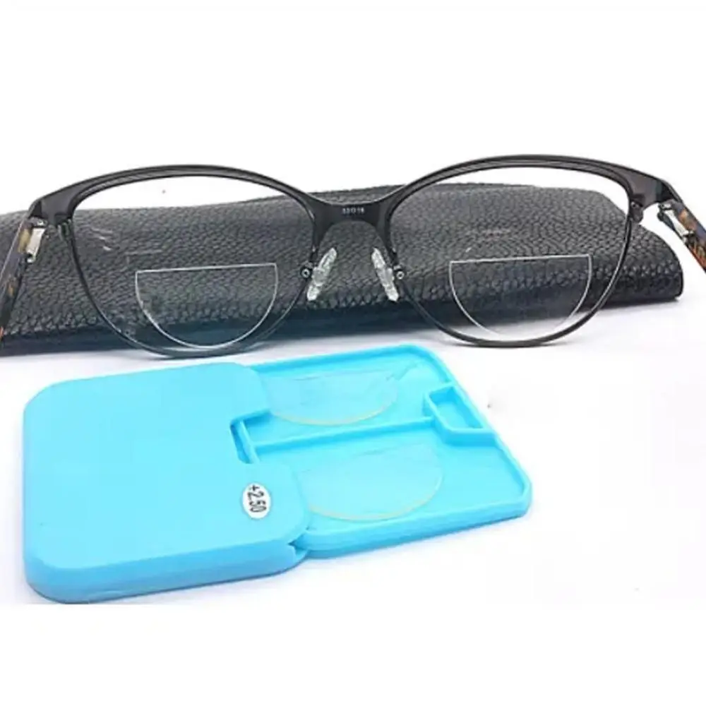 Enhanced Reusable Stick-On Bifocal Reading Lenses