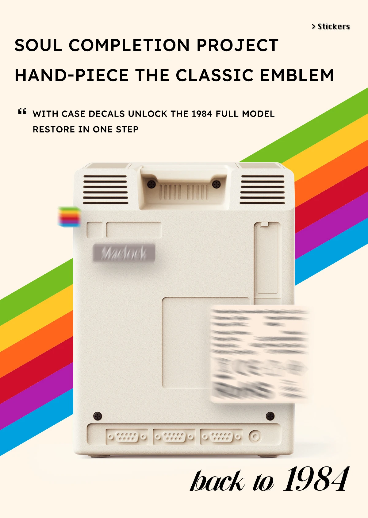 RayCue Maclock Retro Pixel Alarm Clock