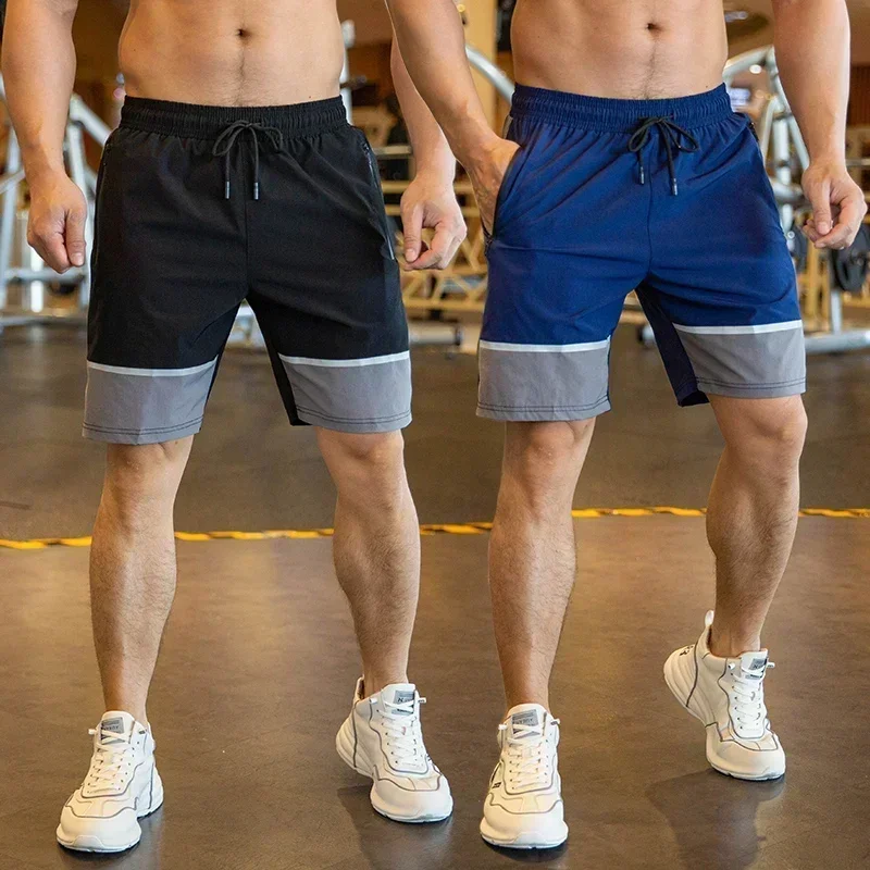 Basketball shorts Men Beach Shorts Male Gym Fitness Sport Short Pants Joggers Basketball Sportswear Bodybuilding Loose Plus Size Zip Pocket