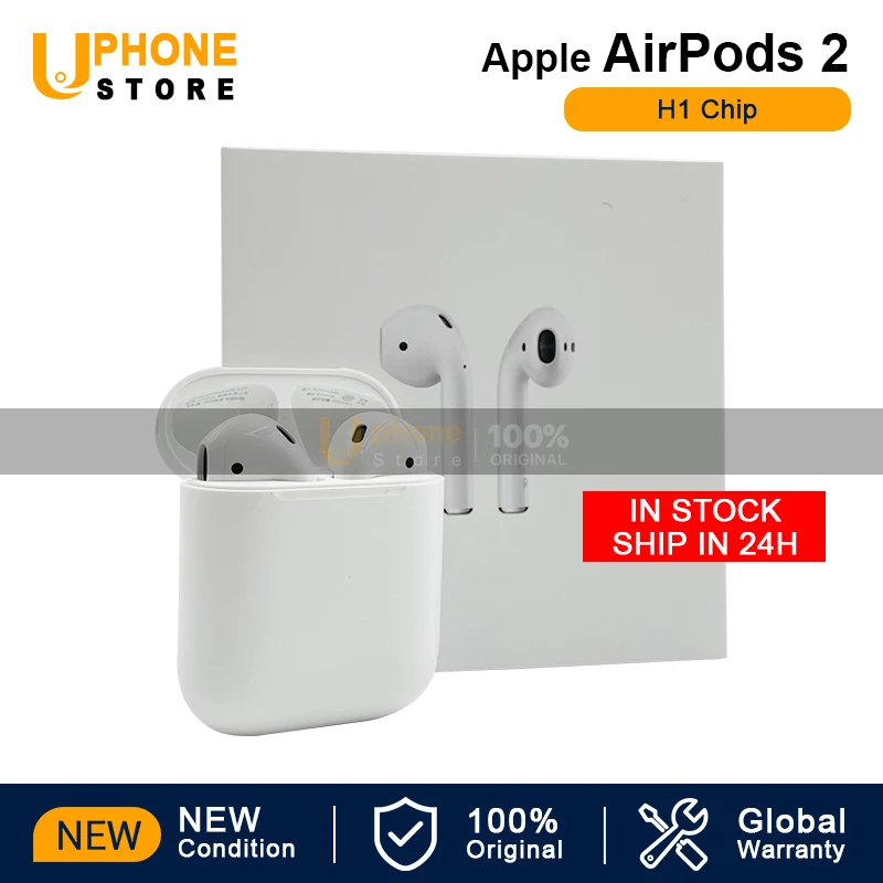 Nova apple airpods 2 com caso de carregamento apple fone de ouvido para iphone| | - AliExpress