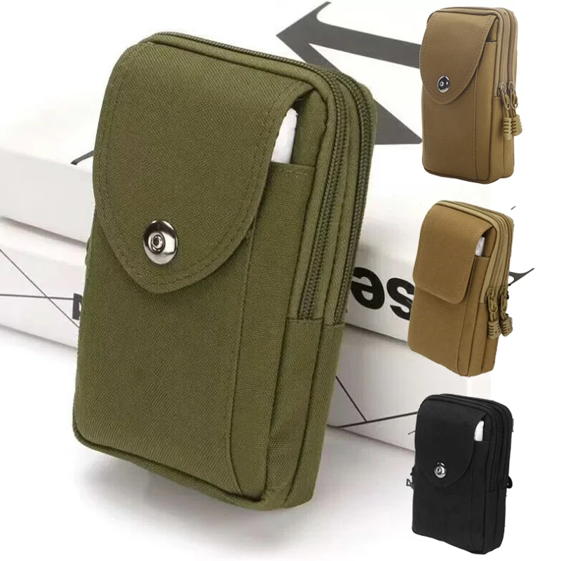 Men's Waist Bag Nylon Portable Durable Coin Purse Fashionable And Versatile Casual Mobile Phone Bag Small Bag Outdoor Small Bag