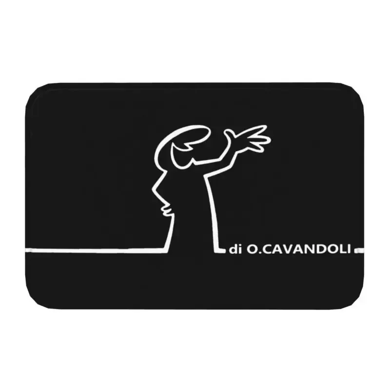 

Funny La Linea Doormat Non-Slip Bathroom Kitchen Mat Bedroom Balcony Floor Door Entrance Carpet Rug