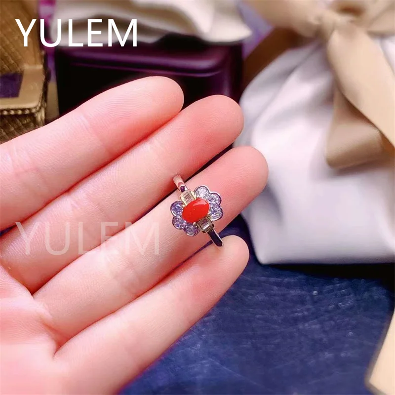 Certified Mediterranean Sea Red Coral(Moonga) Astrology Ring 14k Gold  Plated | eBay