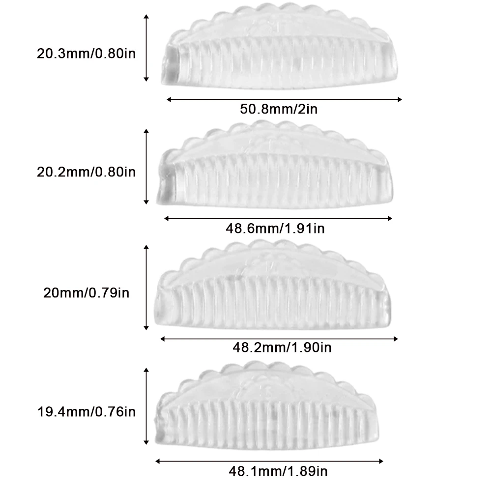 4쌍 재사용 가능 실리콘 3D 속눈썹 펌 라미네이션 패드 속눈썹 리프팅 롯드 키트 속눈썹 컬러 어플리케이터 도구