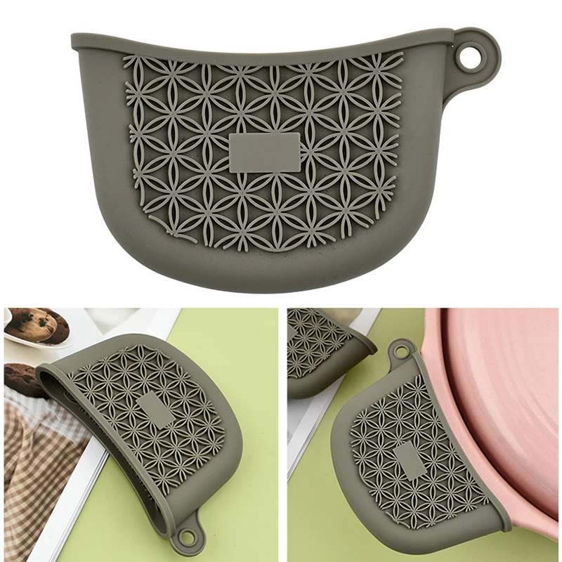 Thickened Silicone Pan Handle Cover Heat Insulation Pot Ear Clip Steamer Casserole Pan Handle Holder Non-slip Kitchen Gadgets,silicone pan handle cover