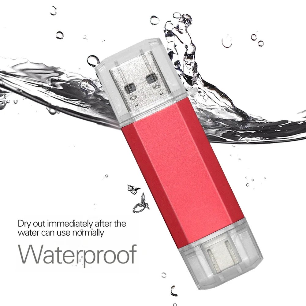 USB Flash Drive Type-C 2 in 1 Pendrive High Speed 128GB 64GB 32GB 16GB OTG Creative gift