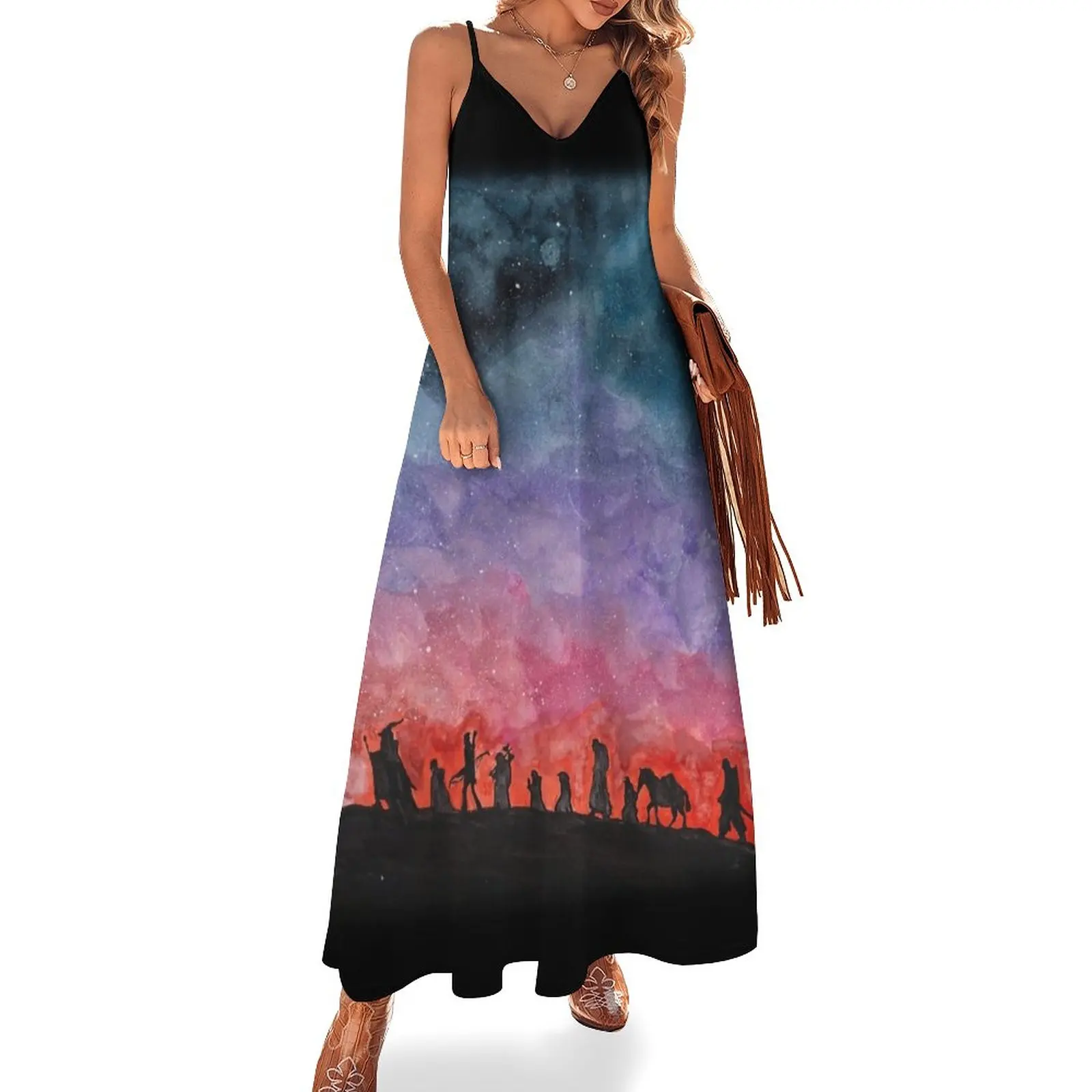 

The Road Goes Ever Onward Sleeveless Dress summer dress woman 2023 loose women's dress Summer dresses for women