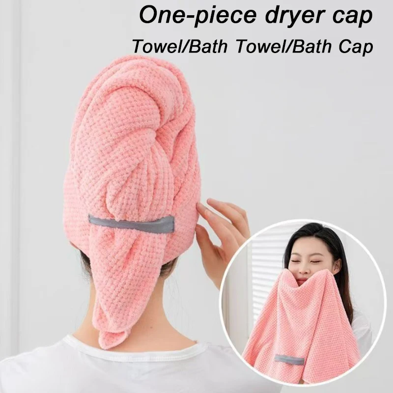 Microfiber Hair Towel Extra Large Wrap Quick Dry Hair Towel Wrap With Elastic Band , Ultra Absorbent Soft Hair Towel Wrap Turban