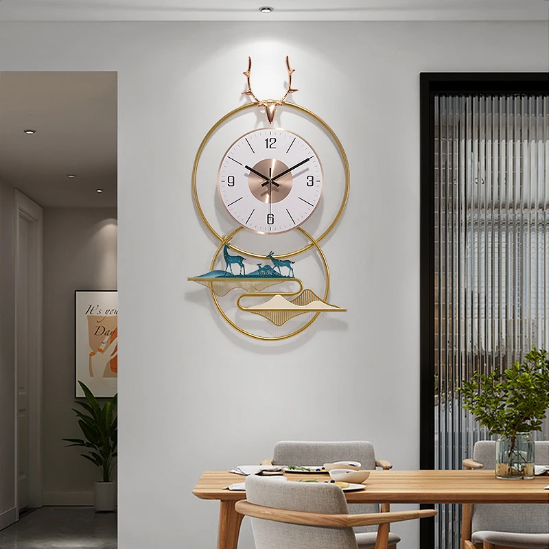 

Modern minimalist wall clock living room home fashion light luxury net red new restaurant creative atmosphere decorative clock