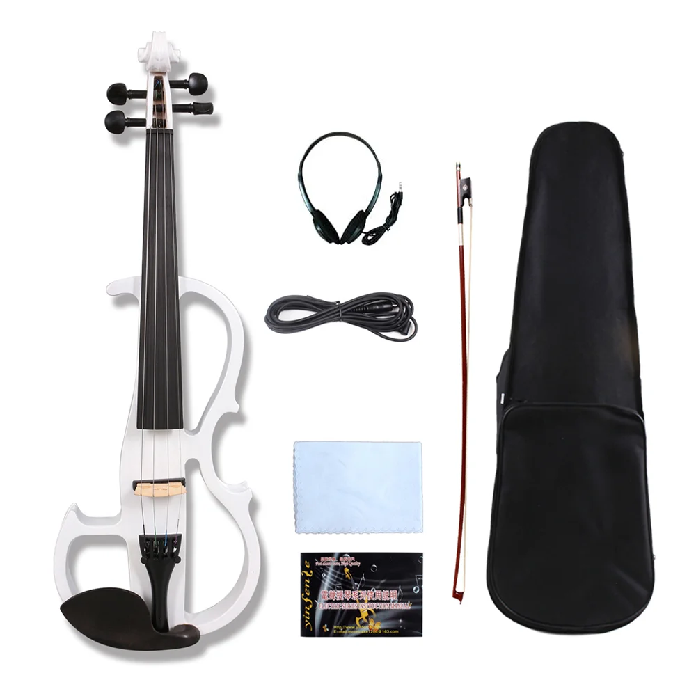 New Electric Viola 16-inch 4 String Ebony Fretboard Solid Wood Body With Bow Case professional Portable Sturdy