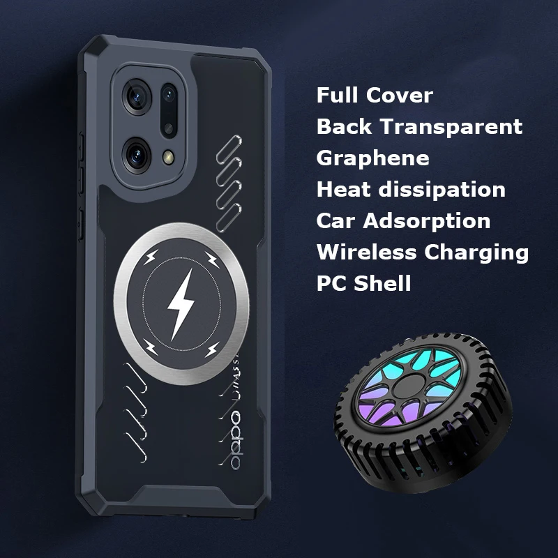 Enhanced Heat Dissipation Transparent Phone Case - Full Cover, Anti-Drop, Wireless Charging Compatible