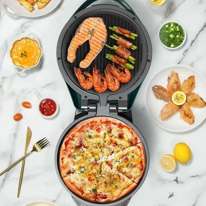 Adjustable temperature electric cake pan household double-sided heating deepening automatic power off multifunctional fully220V 6