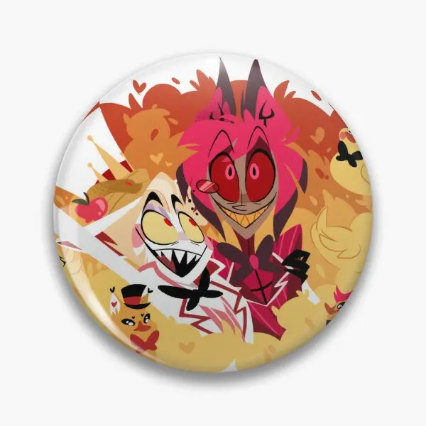 

Мягкая булавка для кнопки Lucifer Alastor Duckies, Подарочная брошь на воротник для любимой одежды, шляпы, симпатичная креативная модная булавка для лацкана с мультяшным рисунком