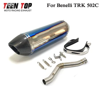 For Benelli 502C Slip-on Exhaust 2019 2020 2021 Steel Motorcycle Exhaust Escape Moto Modified Silenciador De Escape Moto 502C