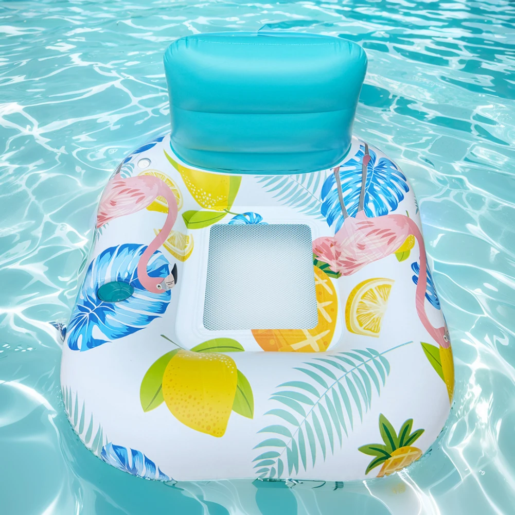 Pool Lounge Float Inflatable Pool Floats Ergonomic Floating Chair Comfortable Water Floating Recliner for Swimming Pool Lake 2