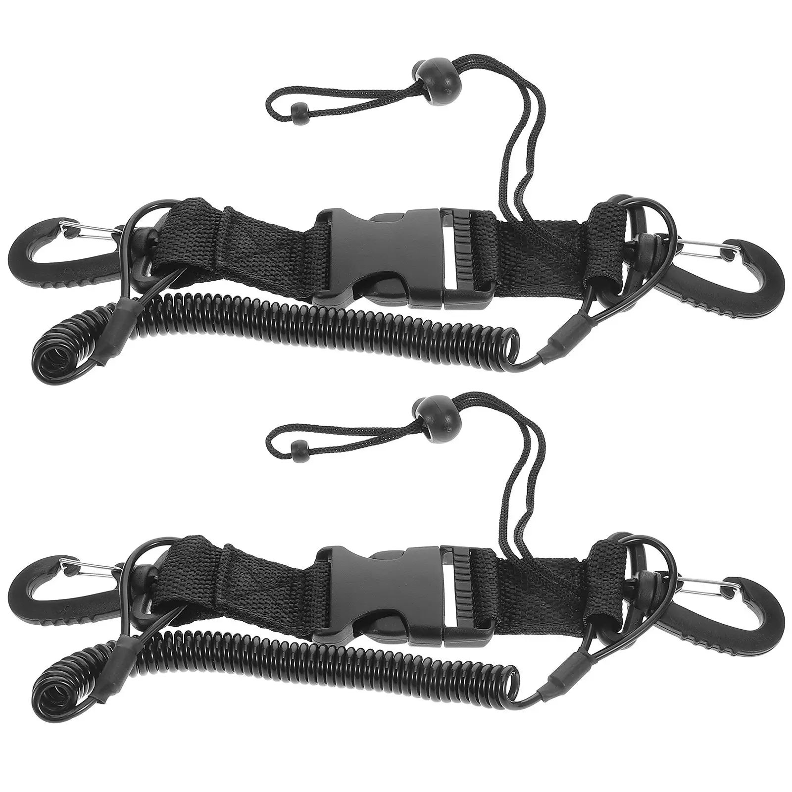 2Pcs 다이빙 카메라 손목 스트랩 스프링 끈 스쿠버 다이빙 수중 사진 휴대용 안전 로프 퀵 릴리스 카메라