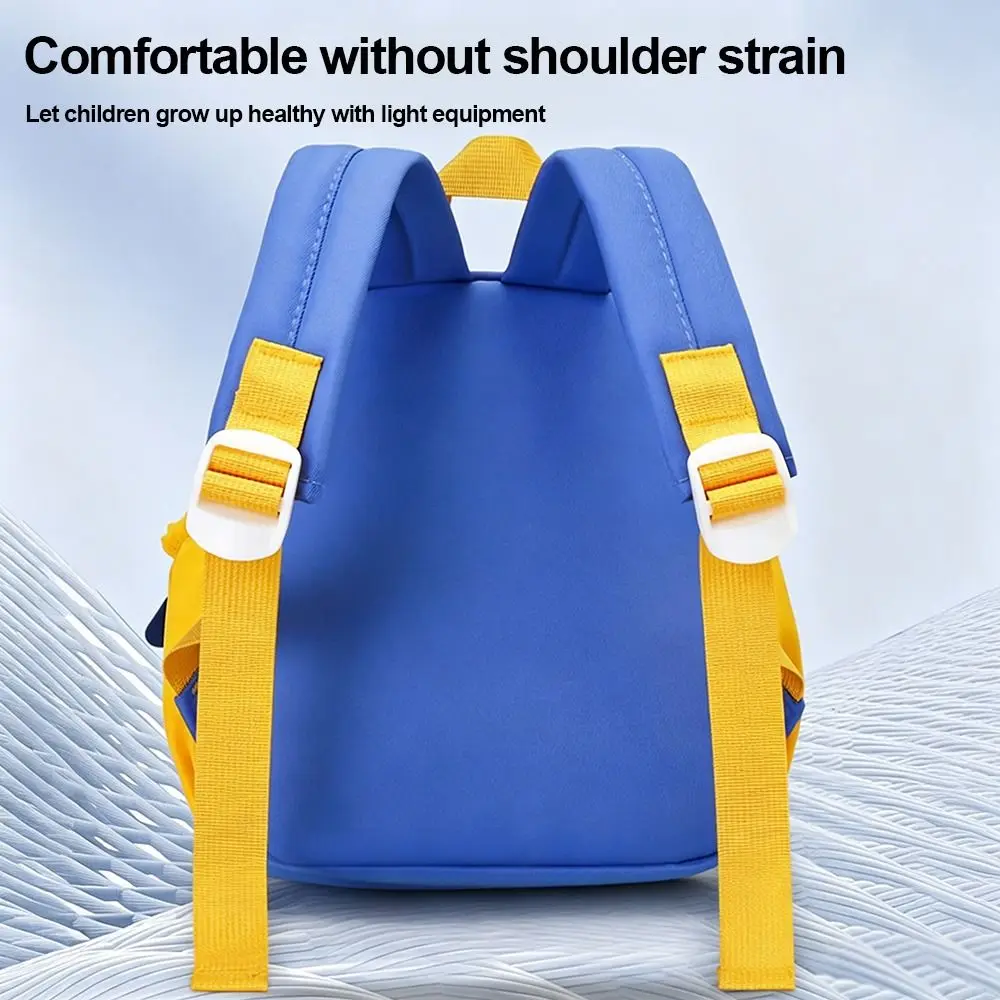 Mini Toddler Backpack for Boys Water Resistant Alleviate Burden Kids Backpack Wear-resisting Cartoon Excavators 3