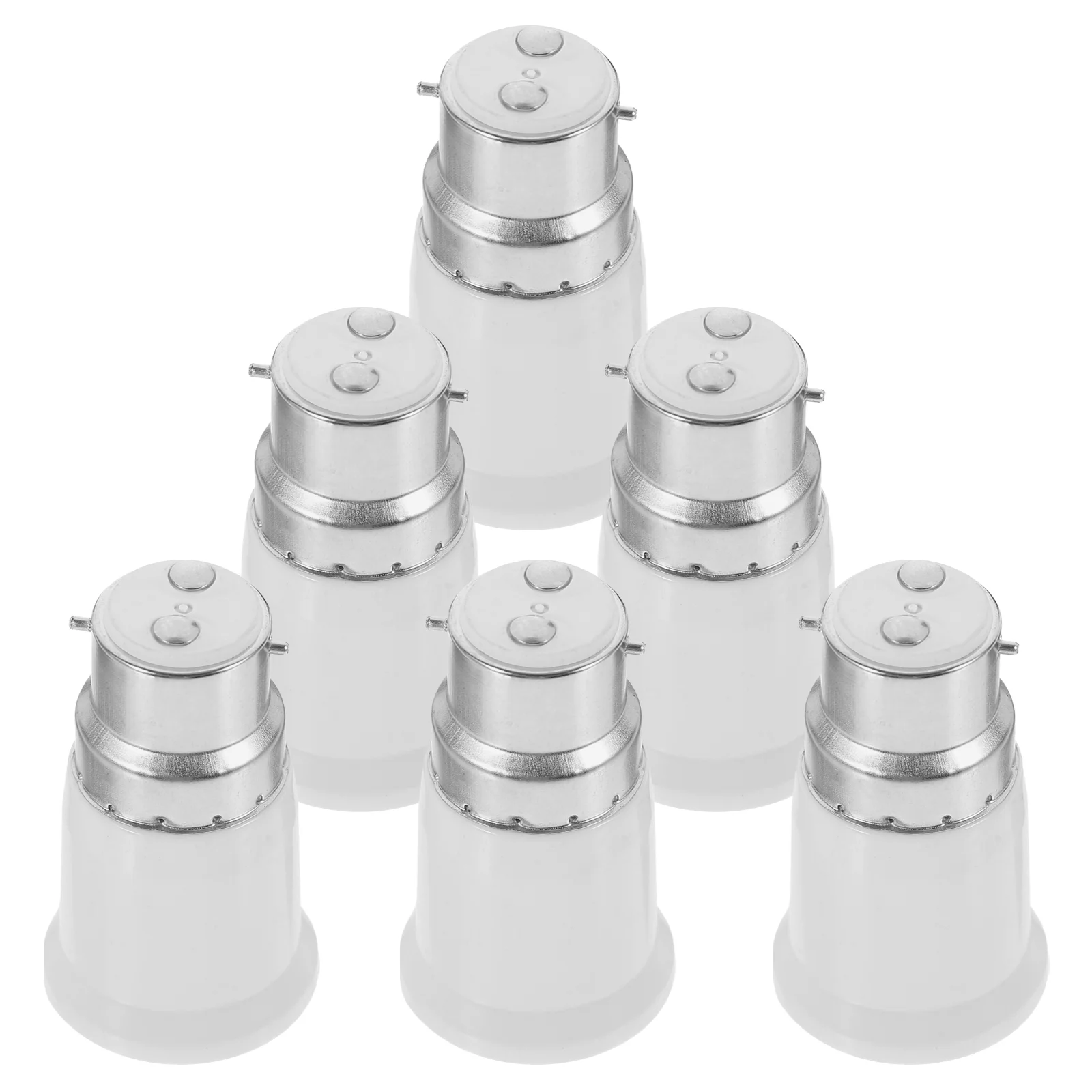 

6Pcs Socket Converter B22 to E27 Lamp Base Adapter Light Bulb Base Converter