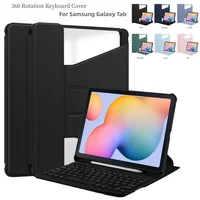 Keyboard Cover For Samsung Galaxy Tab S6 lite10.4" A9+ S9 FE 11" S10 Plus 12.4" A8 10.5"360 Rotation Magic Case With Pen Stand 1