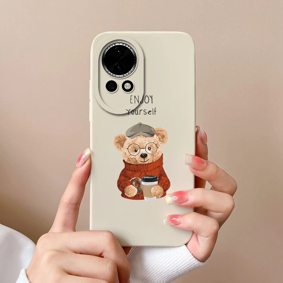 Bear Dinosaur Silicone Soft Shockproof Bumper Phone Case Cover