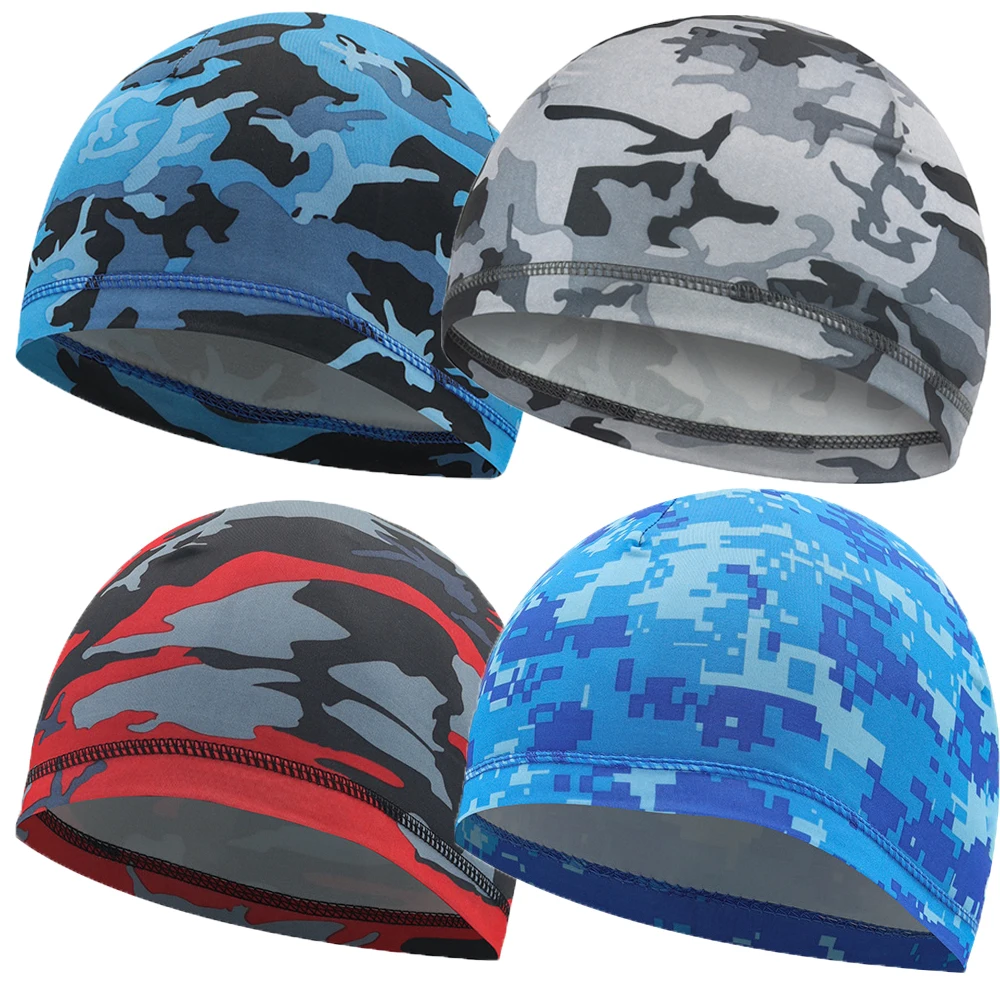 Cap Cycling Mens Ice Silk Bandana Hat Helmet Liner Summer Breathable Quick Dry Beanie Running Riding Outdoor UV Protection 1