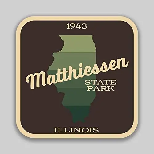 Creative Stickers Matthiessen State Park Illinois Decal Sticker Vinyl Wrap Car Accessories Car Decals Glue Sticker KK13cm