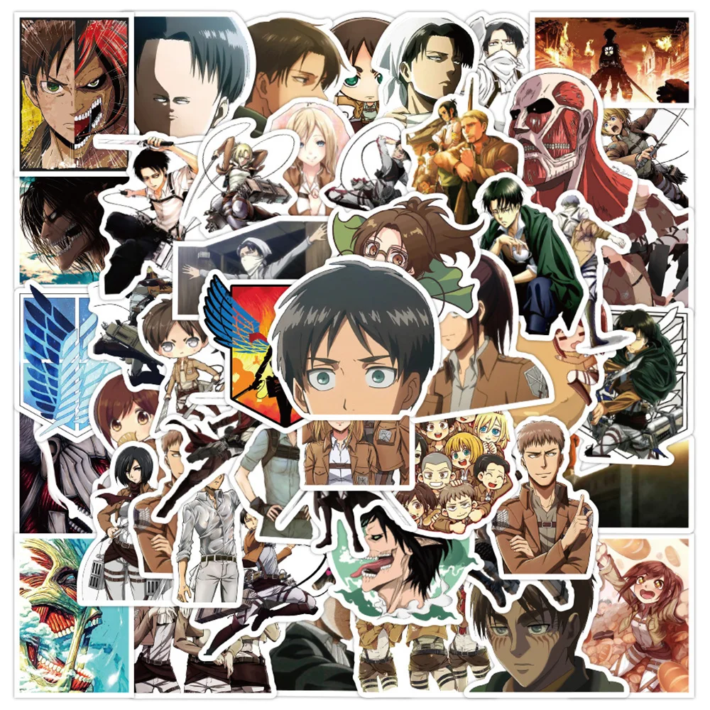 Anime Sticker Attack Titans Attack Titan Mikasa Sticker Attack