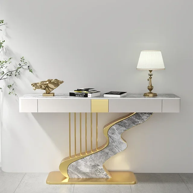 Midcentry Marble Nordic Entrance Hallway Console Table Midcentry Marble Nordic Entrance Hallway Console Table