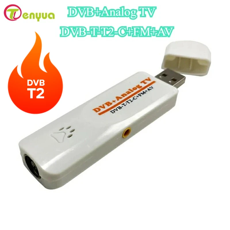 Digital DVB t2 PVR Analog USB TV stick Tuner Dongle PAL/NTSC/SECAM with ...