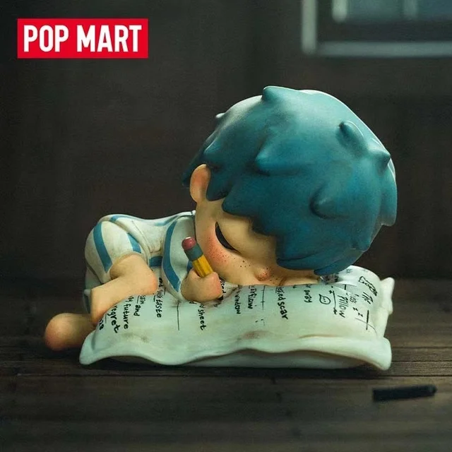thumbnail image 1 of POPMART Hirono Mime Series Blind Random Box Toys Cute Action Anime Figure Kawaii POP MART Mystery Box Model Designer Doll Gift, 1 of 5