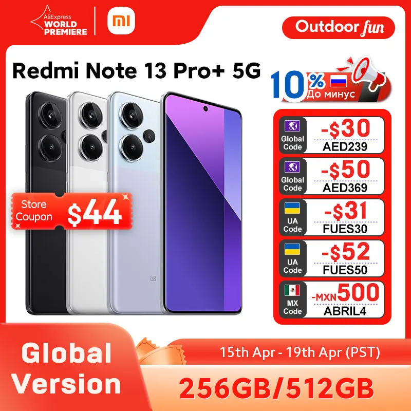  [World Premiere] Xiaomi Redmi Note 13 Pro Plus 5G Smartphone MediaTek Dimensity 7200-Ultra 200MP OIS Camera 120W HyperCharge NFC 