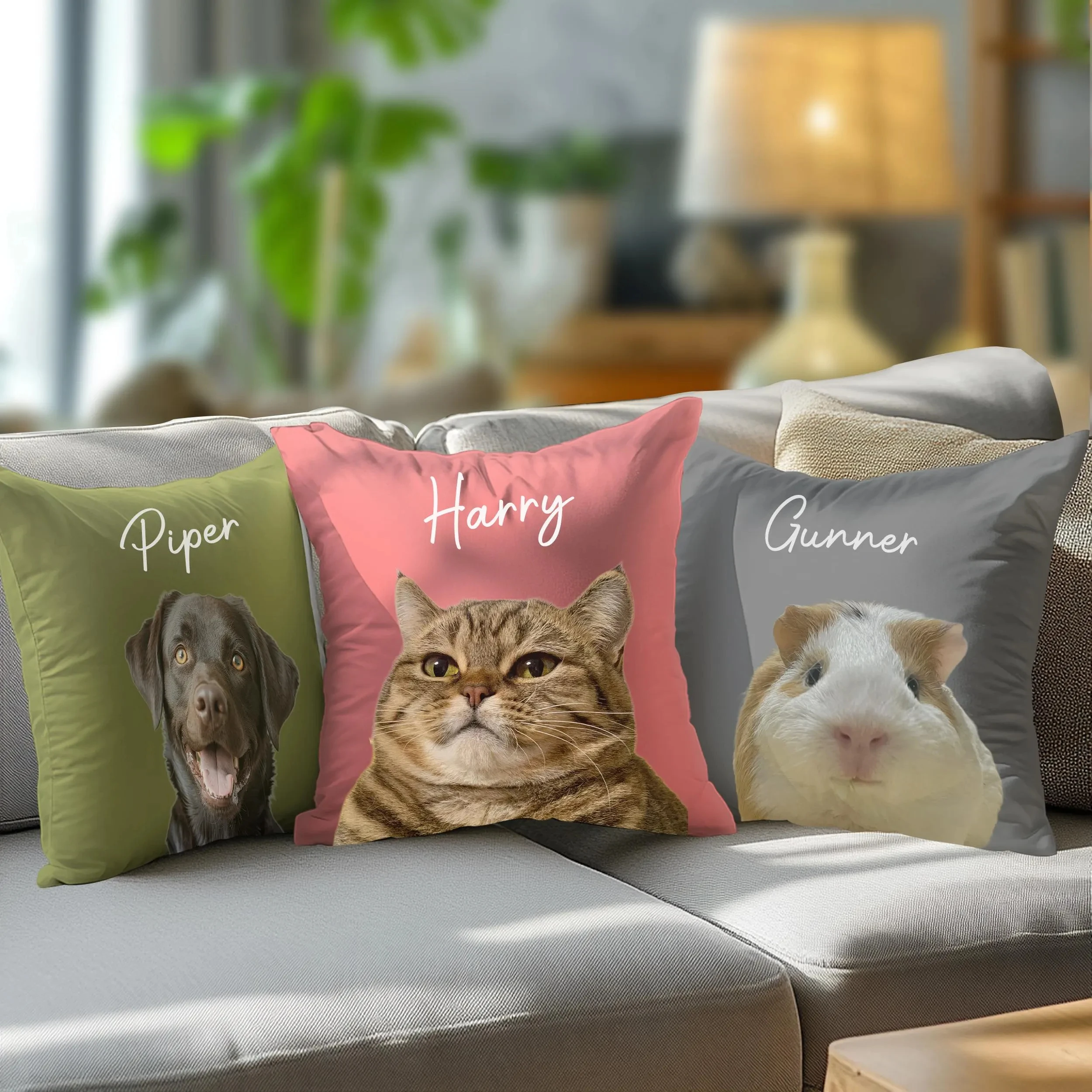 Maßgeschneidertes Hunde-Fotokissen, personalisiertes Haustierkissen, Wurfkissen mit Haustierbild, individuelles Dekor für Haustierbesitzer, einzigartige Geschenke – Detail 9