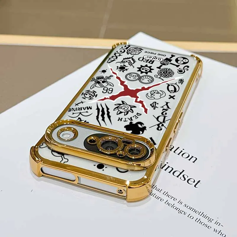 Plating Drop-proof Transparent Soft Phone Case Cover