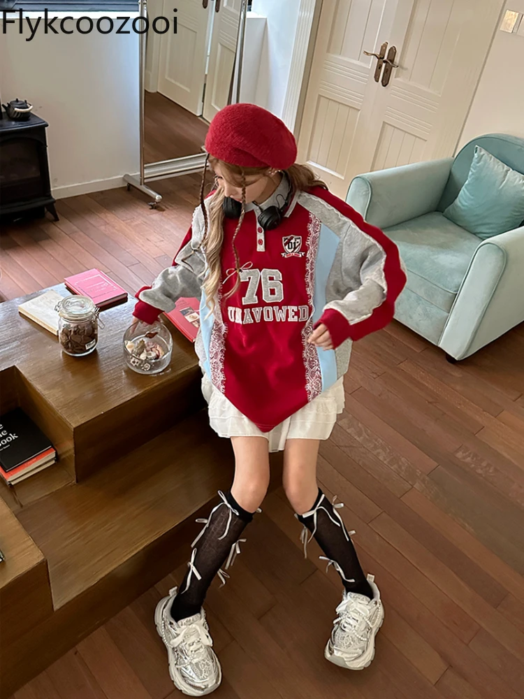 قميص بولو بورجوندي دانتيل فاخر