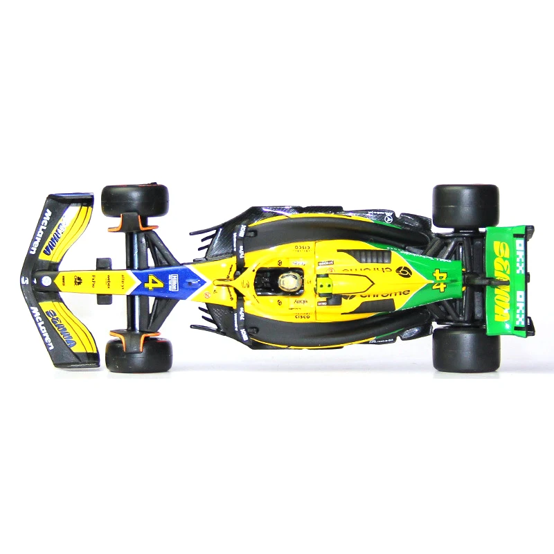 In Stock New Bburago 1:43 Mclaren Mcl38 Monaco Gp Alloy Miniature Mcl38 Miami Gp Diecast Model #4 #81 Lando Norris Toys Kid Gift 2