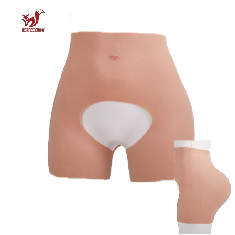 

KUMIHO Silicone Fake Asses Padded Hip Butt Lifter Pantys Open Crotch Sissy Butt Enhancer Big Ass Silicon Shaper Underwear