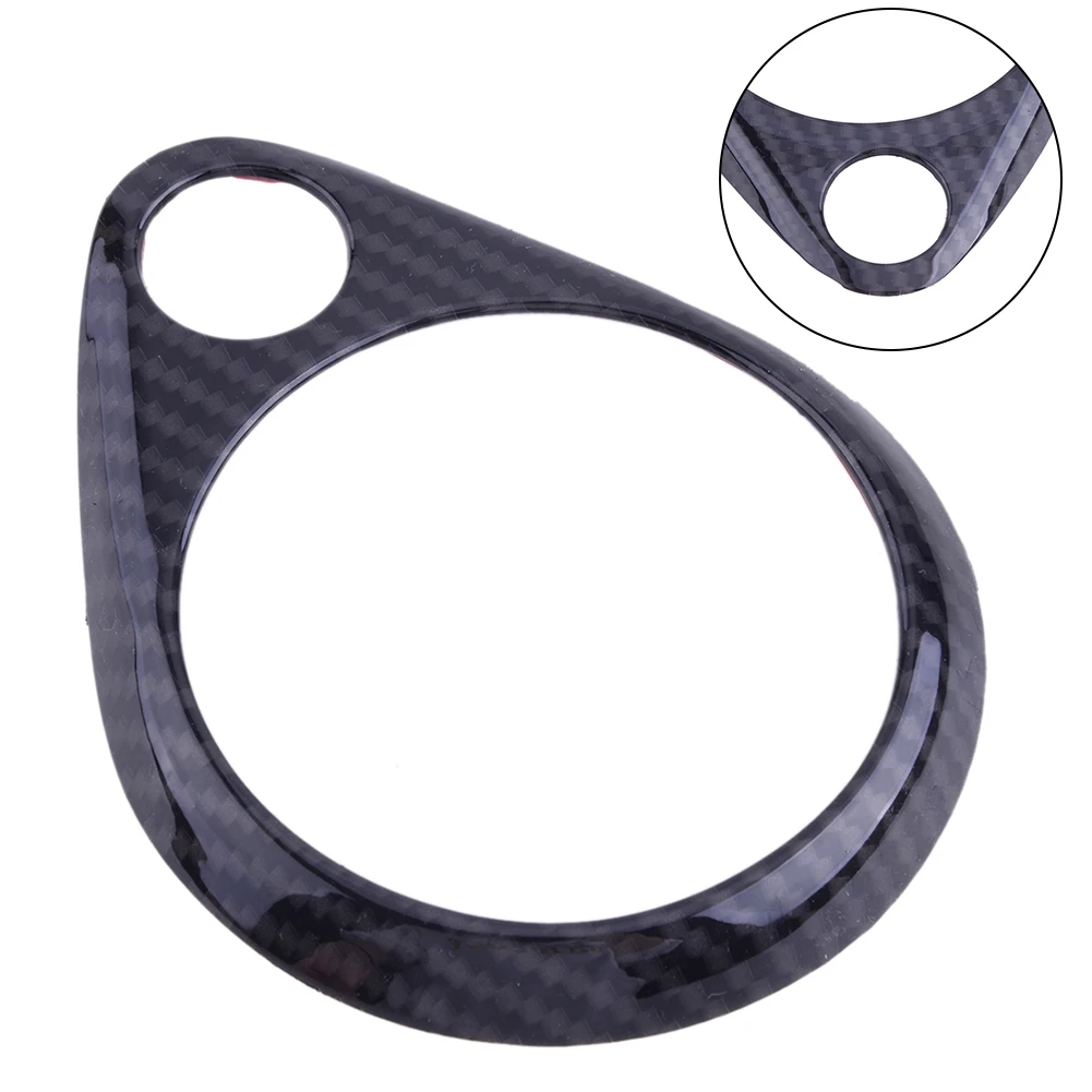 

ABS Dashboard Central Speaker Ring Cover Trim For Dodge For Durango 2011-2024 Black Carbon Interior Center Console Decor Frame