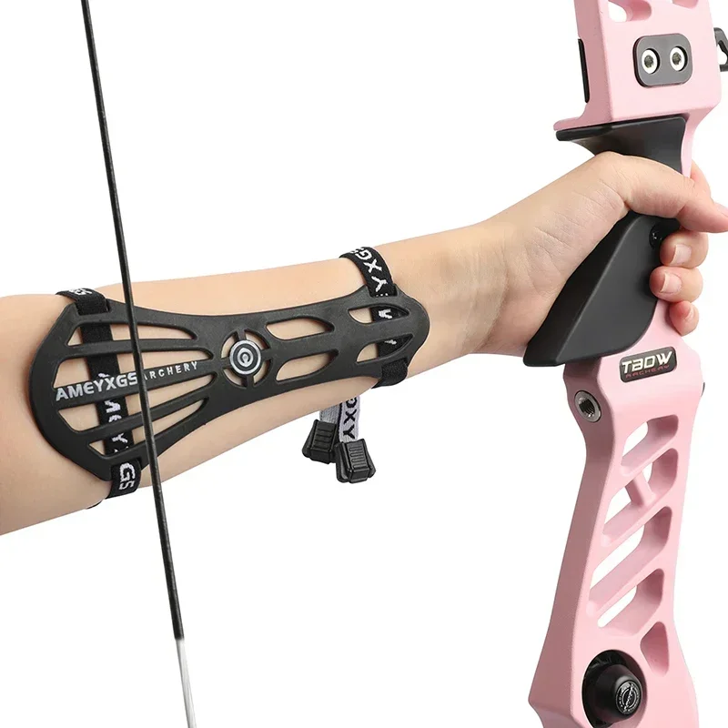 Archery Arm Guard - Durable Plastic Forearm Protector For Sports & Arrow Shooting (Random Color)