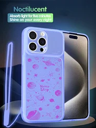 Luminous Shockproof Night Light Phone Case with Large Clear Window for A03S (A05)