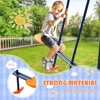 Outdoor Swing Sets for Backyard, 440lbs Load Capacity Swing Stand  , Heavy Duty A-Frame Metal Outdoor Swing Set for Kids 3