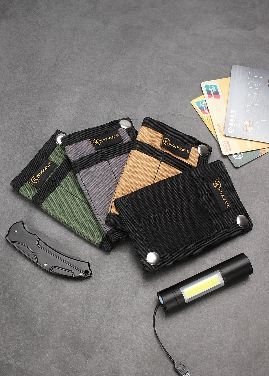 Kosibate Ourdoor EDC Werkzeug-Aufbewahrungstasche, multifunktional, Mini, faltbar, taktisches Messer, Stifthalter, universelle Tasche – Detail 2