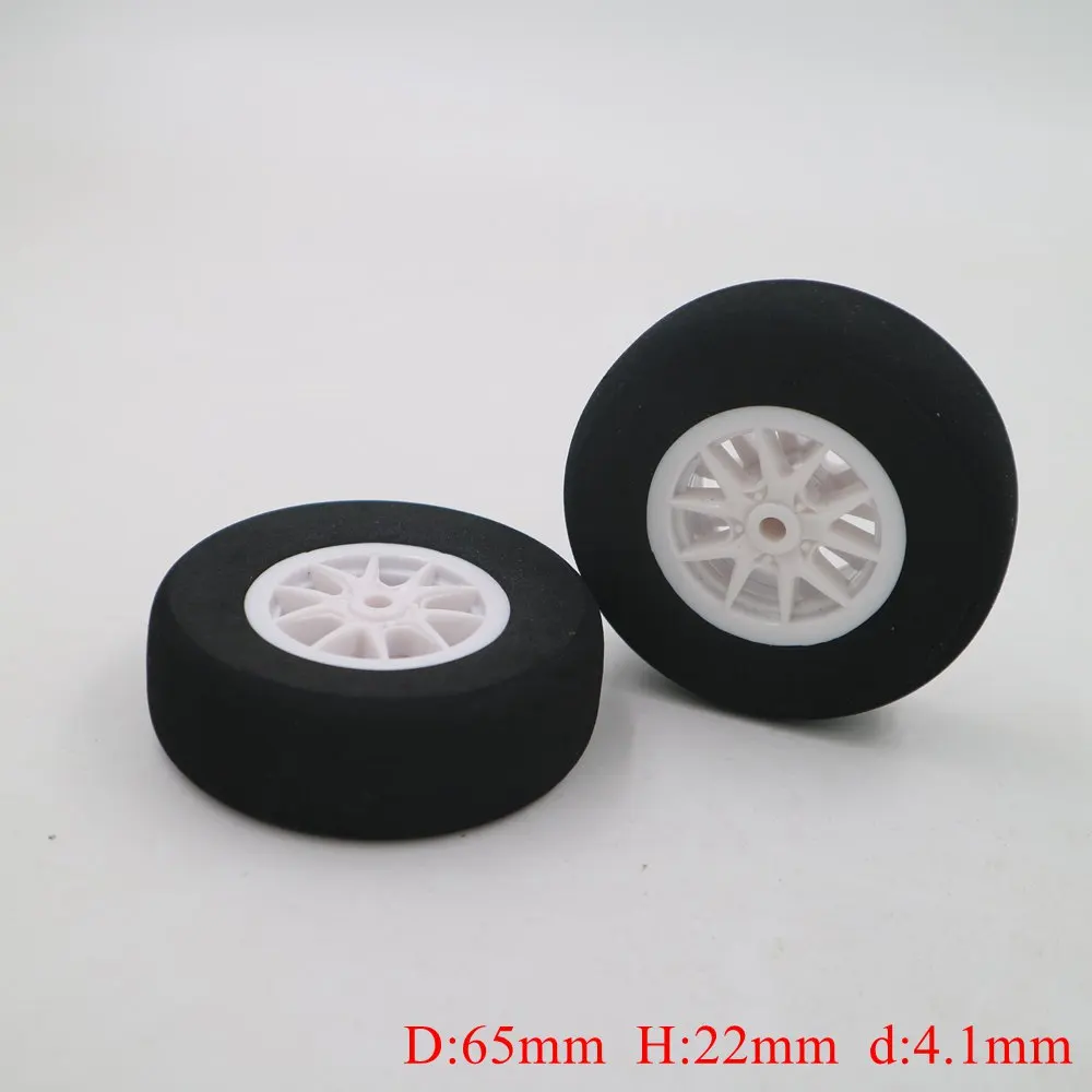 

New Arrival! 2pcs New Style Hub Sponge Wheel D65mm for 90E RC Electric Airplane
