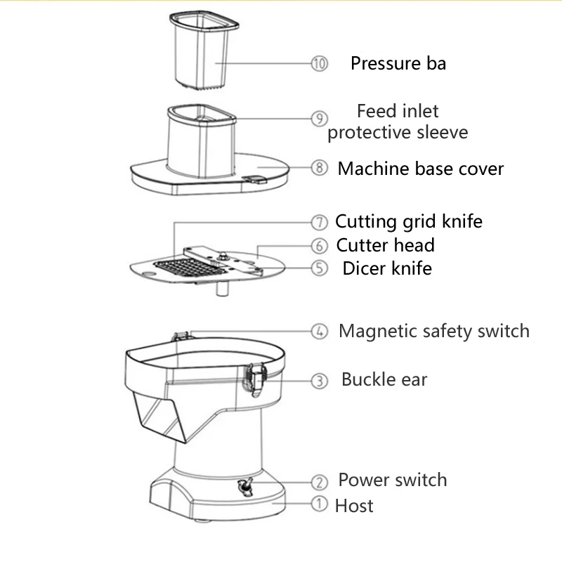 LJPJP 220V Electric Sausage Slicer Cutter Commercial Small Vegetable Cutting Machine Pepper Bacon Cucumber Slicing Machine 3