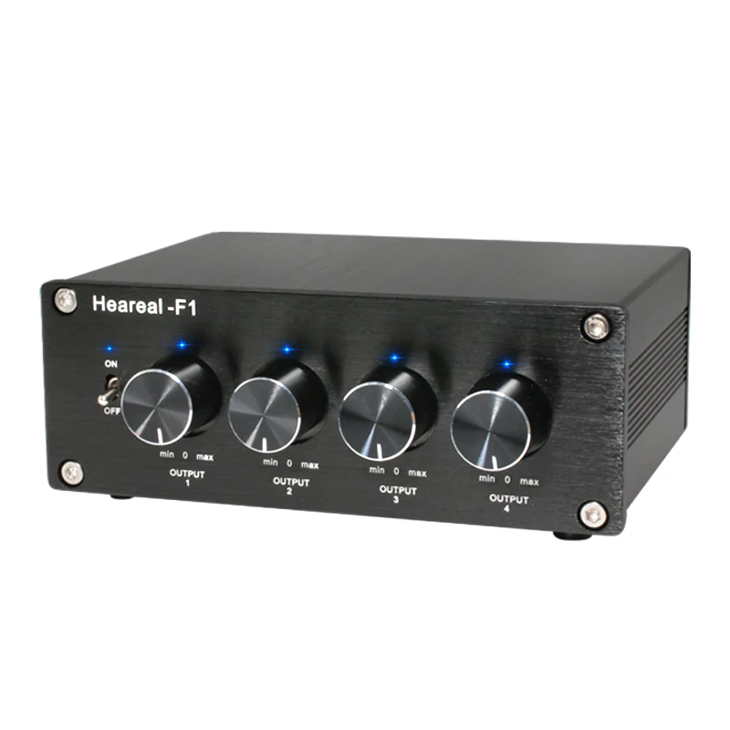 

DLHiFi F1 Multi-channel Output 1 in 4 Out Simultaneous HiFi Branching Conversion 1 Input Lossless Audio Distributor+Power Supply