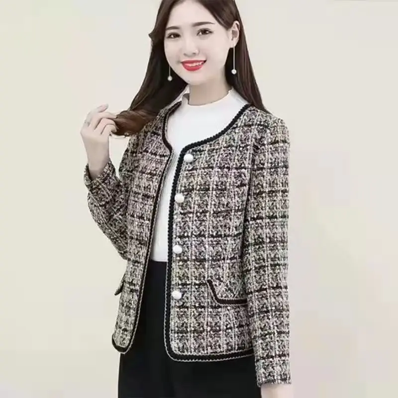 우아한 템퍼러먼트 스플라이스 버튼 포켓 패치 디자인, 플러스 사이즈 스트리트웨어, 여성 의류, 2022 재킷, 가을, 겨울